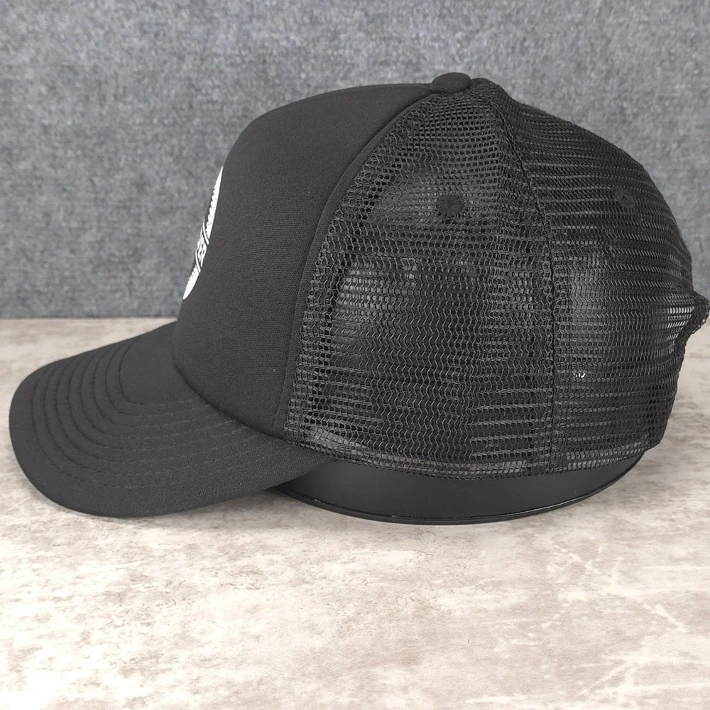 Quiksilver Hat Cap Snap Back One‎ Size Black Surf Skate Streetwear Mens